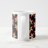 Wiederholbare nahtlose Blumenformen Jumbo-Tasse (Rückseite)