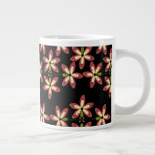 Wiederholbare nahtlose Blumenformen Jumbo-Tasse (Rechts)