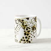 Wiederholbare Schlangenhaut. Gelber Mode-Stil. Wei Kaffeetasse (VorderseiteRechts)