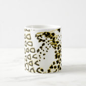 Wiederholbare Schlangenhaut. Gelber Mode-Stil. Wei Kaffeetasse (Mittel)