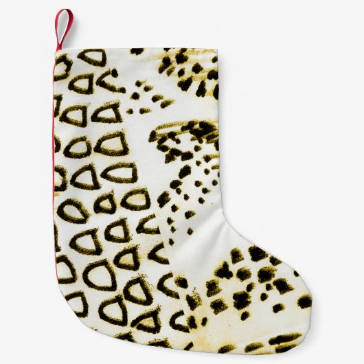 Wiederholbare Schlangenhaut. Gelber Mode-Stil. Wei Kleiner Weihnachtsstrumpf (Vorderseite)