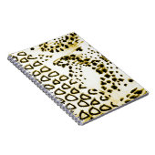 Wiederholbare Schlangenhaut. Gelber Mode. Weiß Notizblock (Rechte Seite)