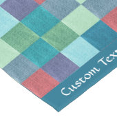 Wiederholen des mehrfarbigen, überprüften Musters Kurzer Tischläufer (Ecke)