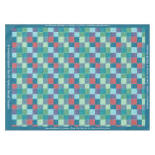 Wiederholen des mehrfarbigen, überprüften Musters Tischdecke (Vorderseite (Horizontal))