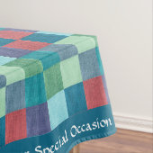 Wiederholen des mehrfarbigen, überprüften Musters  Tischdecke (Beispiel)