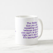 Wiederholen für inkompetentes: Mitarbeiter Kaffeetasse (VorderseiteRechts)