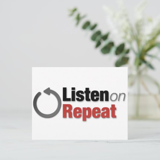 Wiederholen Postkarte (Stehend Vorderseite)