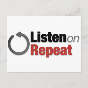 Wiederholen Postkarte