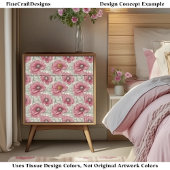 Wiederholen Sie das rote rosa graue Mohnmuster BU7 Seidenpapier