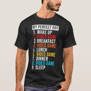 Wiederholen Sie das Sleep Video Game T-Shirt