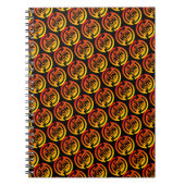 Wiederholen Sie den Ablauf des Sunset Patterns für Notizblock (Vorderseite)