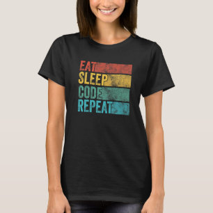 Wiederholen Sie den Code des Computerprogrammierer T-Shirt