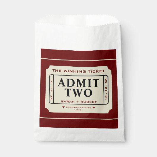 Wiederholen Sie den Gewinner Ticket Stub Admit zwe Geschenktütchen (Vorderseite)