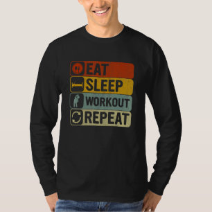 Wiederholen Sie den Retro-60er-70er-Workout, um de T-Shirt