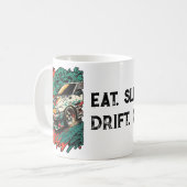 Wiederholen Sie den Schlaf-Drift. Japan Auto jdds  Kaffeetasse (Vorderseite Links)