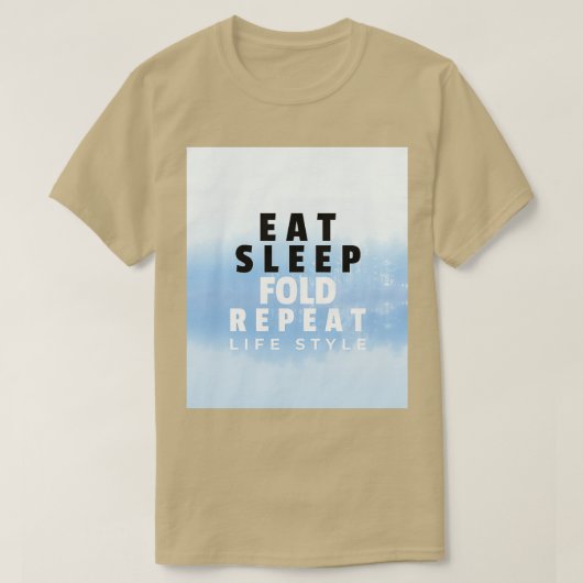 Wiederholen Sie den Schlaf-Falten T-Shirt (Design vorne)