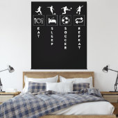 Wiederholen Sie den Schlaf-Fußball Leinwanddruck (Insitu (Schlafzimmer))