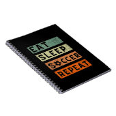 Wiederholen Sie den Schlaf-Fußball Notizblock (Rechte Seite)