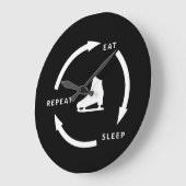 Wiederholen Sie den Schlaf, um das Sprichwort für Große Wanduhr (Winkel)