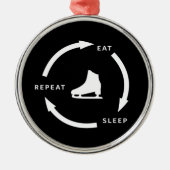 Wiederholen Sie den Schlaf, um das Sprichwort für  Ornament Aus Metall (Vorne)