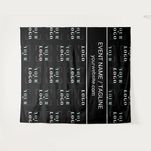 Wiederholen Sie den schwarzen Hintergrund für den Wandteppich (Vorderseite (Horizontal))