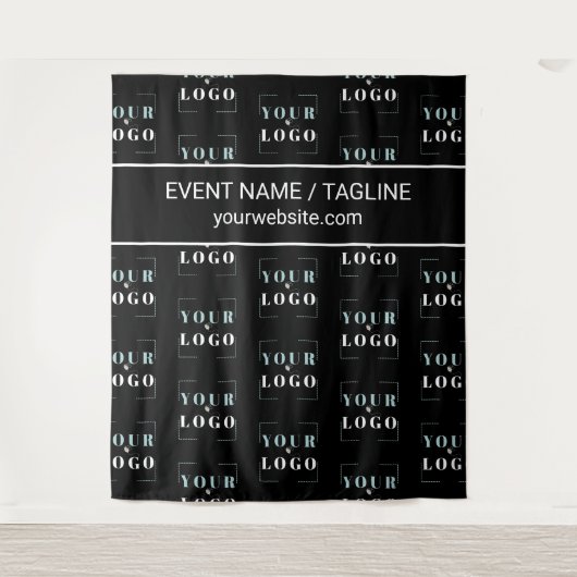 Wiederholen Sie den schwarzen Hintergrund für den Wandteppich (Vorderseite)