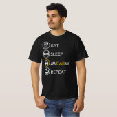 Wiederholen Sie den Sleep Cab - Taxifahrer T-Shirt (Vorne ganz)
