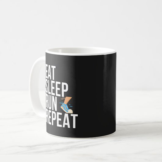 Wiederholen Sie den Sleep-Run - Für Läufer Kaffeetasse (Vorderseite Links)
