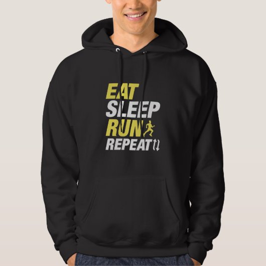 Wiederholen Sie den Sleep-Run. Hoodie (Vorderseite)
