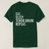 Wiederholen Sie den Sleep Tenor Drum T-Shirt (Design vorne)
