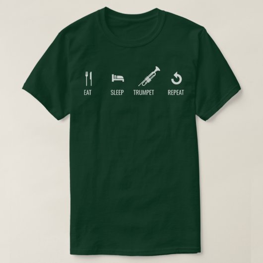 Wiederholen Sie den Sleep Trumpet T-Shirt (Design vorne)