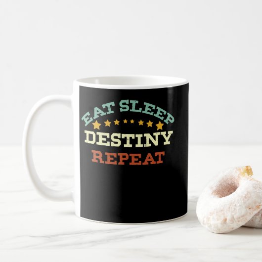 Wiederholen Sie den Sleep-Zielort Kaffeetasse (Mit Donut)