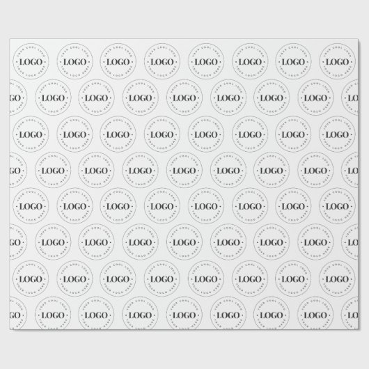 Wiederholen Sie die Logos für Ihr Unternehmen Geschenkpapier (Flach)
