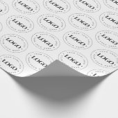 Wiederholen Sie die Logos für Ihr Unternehmen Geschenkpapier (Ecke)