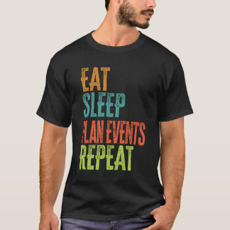 Wiederholen Sie die Veranstaltungen für Hochzeitsp T-Shirt