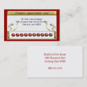 wiederholen Sie Geschäftsbelohnung Treuekarte (Vorne/Hinten)