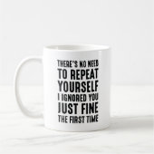 Wiederholen Sie sich Kaffeetasse (Links)