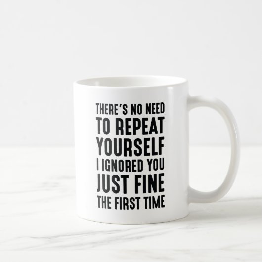 Wiederholen Sie sich Kaffeetasse (Rechts)