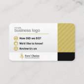 Wiederholen Sie uns auf der auserlesenen Visitenkarte (Vorderseite)