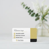 Wiederholen Sie uns auf der auserlesenen Visitenkarte (Stehend Vorderseite)