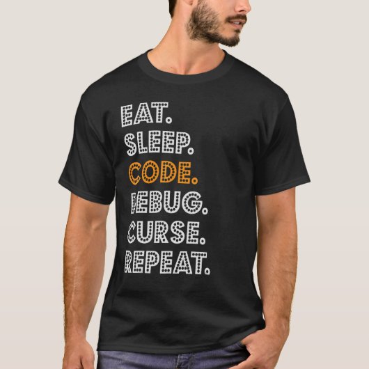 Wiederholen von Debug-Kuren für Sleep-Code T-Shirt (Vorderseite)