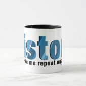 Wiederholen von History Blue Tasse (Zentrum)