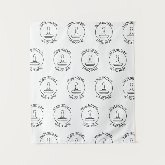 Wiederholen von Werbebannern für Logoveranstaltung Wandteppich (Vorderseite)