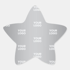 Wiederholende Logos auf grauem Farbverlauf (editie Stern-Aufkleber