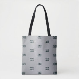 Wiederholende Logos auf grauem Farbverlauf (editie Tasche