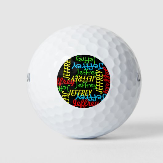 Wiederholende Namen  Golfball (Vorderseite)