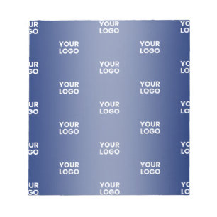 Wiederholendes Geschäft-Logo Navyblauer Farbverl Notizblock