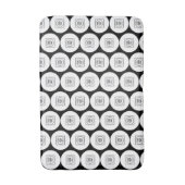 Wiederholendes Logo- oder Bildmuster-Branding-Badm Badematte (Vorderseite Vertikal)