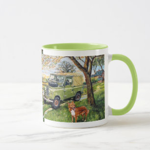 Wiederholte Bild "BAUERNHOF" Entwurf Wecker-Tasse Tasse