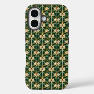 Wiederholte botanische Muster iPhone 16 Hülle